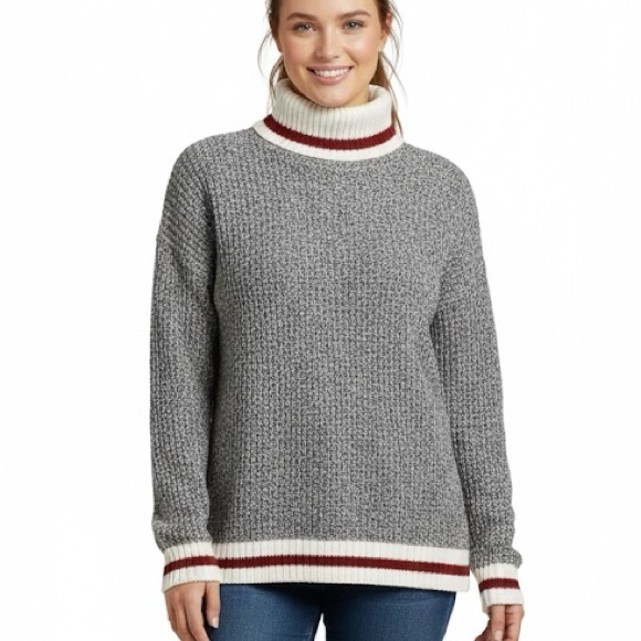 Sweaters - My Style Women’s Marled Knit Cowl Neck Long Sleeve Cabin Sweater Size Xlarge
